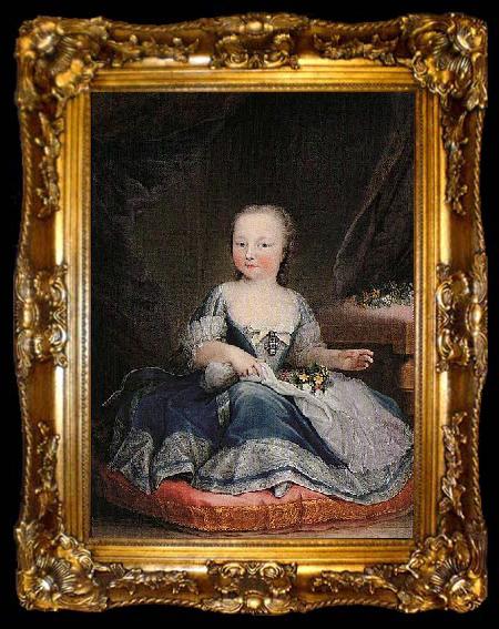 framed  unknow artist Portrait of Princess Maria Felicita of Savoy, ta009-2